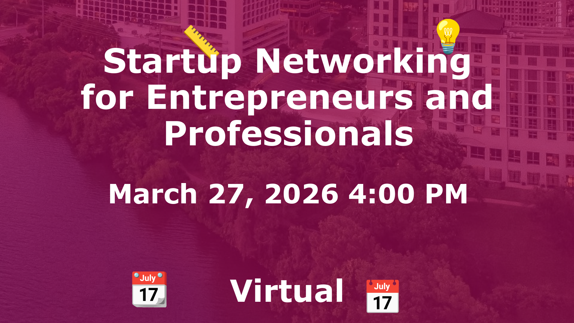 Startup Networking for Entrepreneurs and Professionals event image